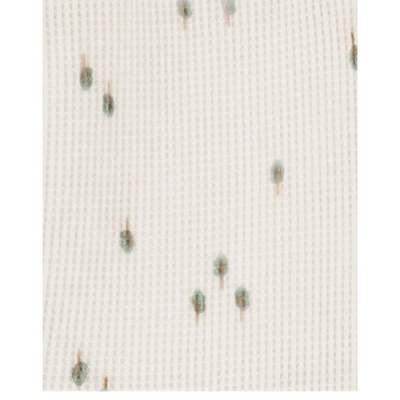 Carters Baby 2-Piece Tree Print Thermal Bodysuit & Pant Set 24M Cotton Blend - Picture 2 of 6